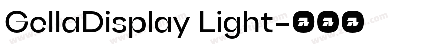GellaDisplay Light字体转换